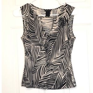 BCBG Maxazria Stripped Print Tank Top Size S